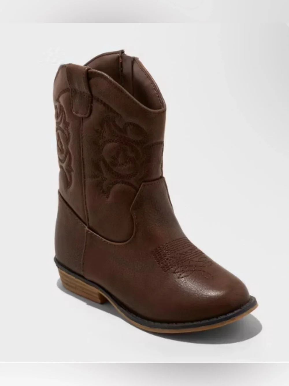 Cat & Jack Memphis Western Boots  Cognac Toddler Girl 12